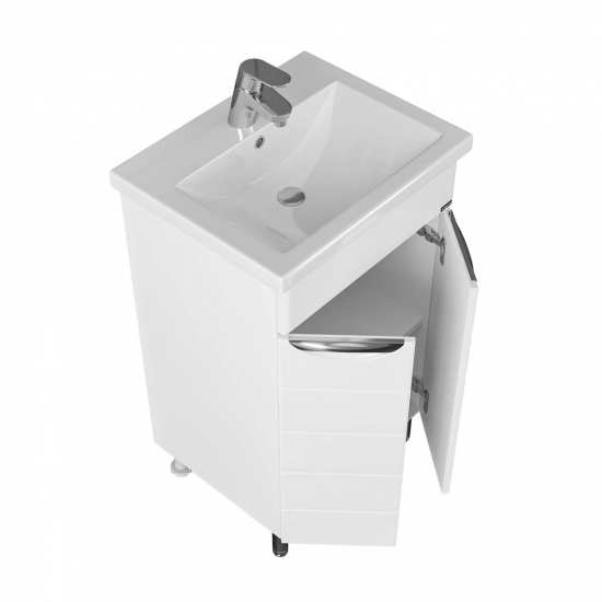 Тумба с раковиной САНТА Родос 50 напольная, раковина Фостер 50