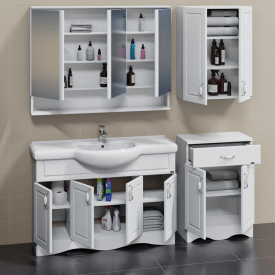 Тумба с раковиной САНТА Верона 120 напольная