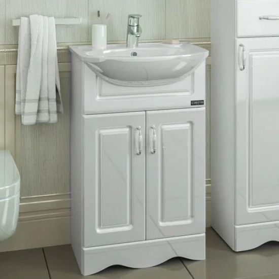 Тумба с раковиной САНТА Верона 50 напольная, 2 двери