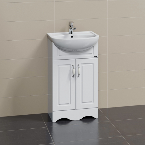 Тумба с раковиной САНТА Верона 50 напольная, 2 двери