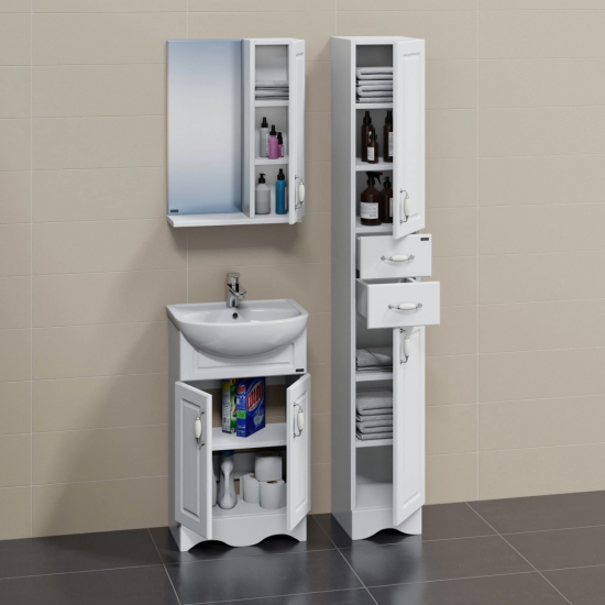 Тумба с раковиной САНТА Верона 50 напольная, 2 двери