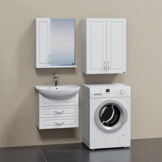 Тумба с раковиной САНТА Верона 60 подвесная, 2 ящика