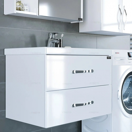 Тумба с раковиной САНТА Виктория 70 подвесная