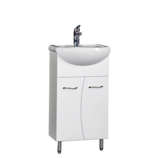 Тумба с раковиной SANTREK HOME Диана 45 напольная, раковина Уют 45