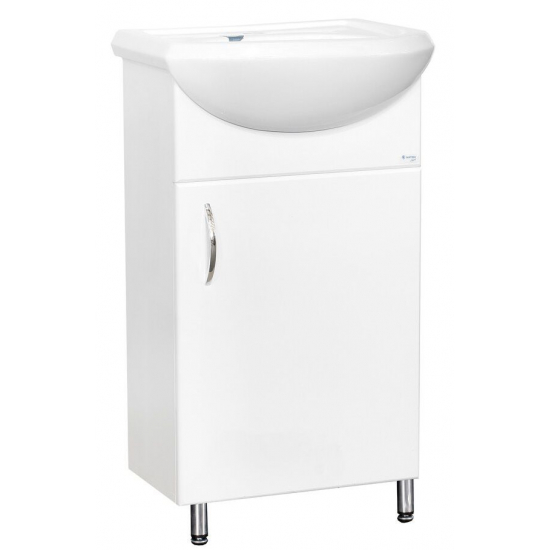 Тумба с раковиной SANTREK HOME Сити NEW 45 напольная, раковина Уют 45