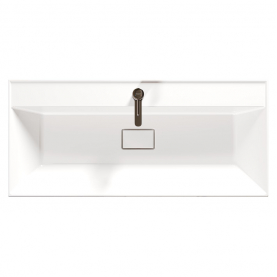 Тумба с раковиной SOLE Grand 100 подвесная, белая глянцева