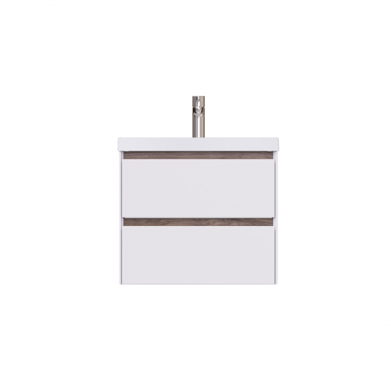 Тумба с раковиной SOLE Grand 60 подвесная, белая глянцева