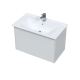 Тумба с раковиной SOLE Ultra 80 подвесная, белая глянцевая, раковина More 80
