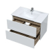 Тумба с раковиной SOLE Ultra 80 подвесная, белая матовая