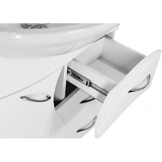 Тумба с раковиной STYLE LINE Амелия 75 белая
