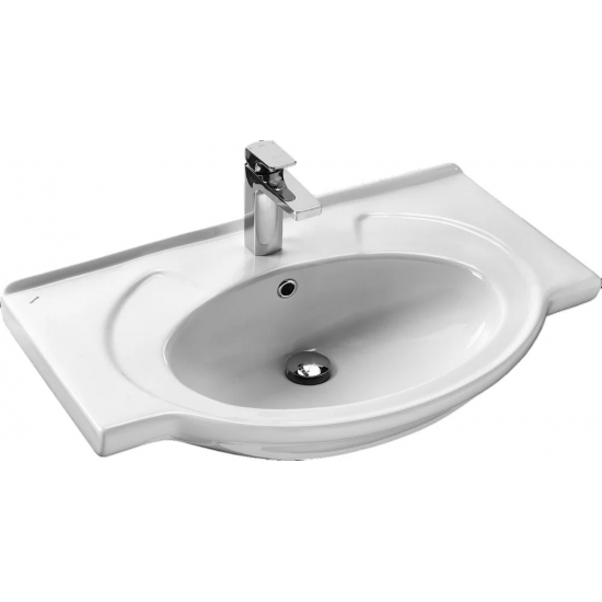 Тумба с раковиной STYLE LINE Амелия 75 белая