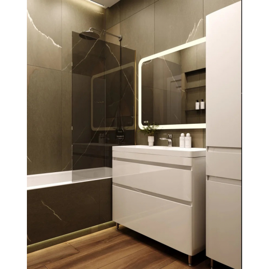 Тумба с раковиной STYLE LINE Атлантика 100 Люкс Plus, напольная, антискрейч