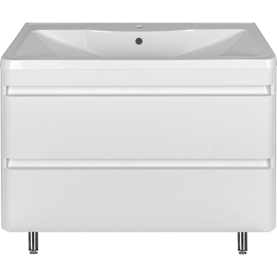 Тумба с раковиной STYLE LINE Атлантика 100 Люкс Plus, напольная, антискрейч