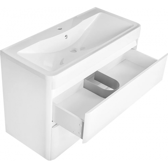 Тумба с раковиной STYLE LINE Атлантика 100 Люкс Plus, напольная, антискрейч