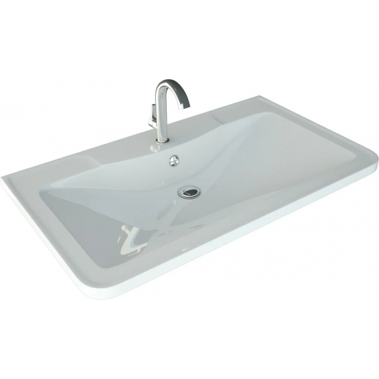 Тумба с раковиной STYLE LINE Атлантика 100 Люкс Plus, напольная, старое дерево