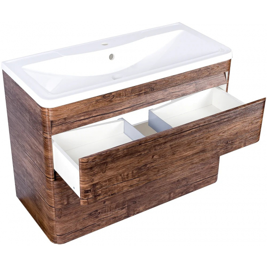 Тумба с раковиной STYLE LINE Атлантика 100 Люкс Plus, напольная, старое дерево