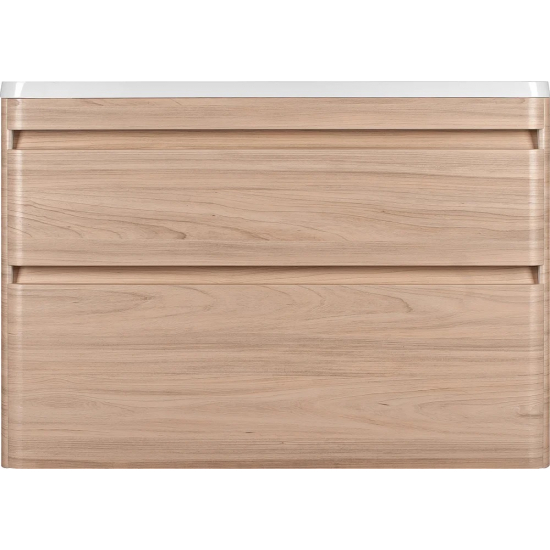 Тумба с раковиной STYLE LINE Атлантика 100 Люкс Plus, подвесная, ясень перламутр