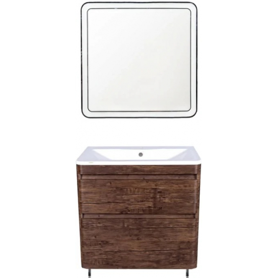 Тумба с раковиной STYLE LINE Атлантика 60 Люкс Plus, напольная,старое дерево