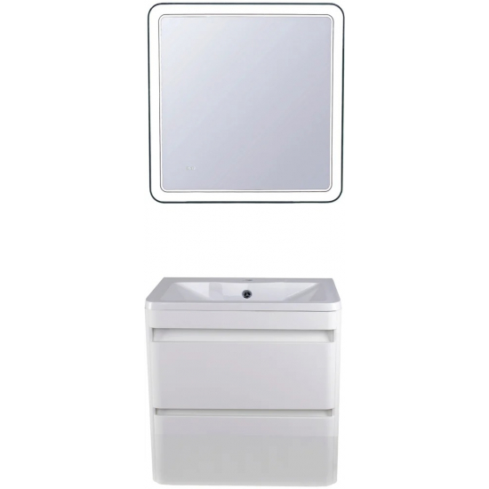 Тумба с раковиной STYLE LINE Атлантика 60 Люкс Plus, подвесная, антискрейч