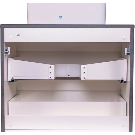 Тумба с раковиной STYLE LINE Атлантика 60 Люкс Plus, подвесная, бетон темный