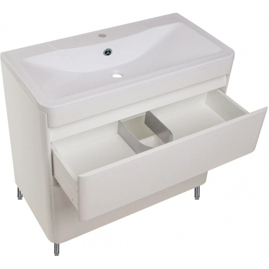 Тумба с раковиной STYLE LINE Атлантика 90 Люкс Plus, напольная, антискрейч