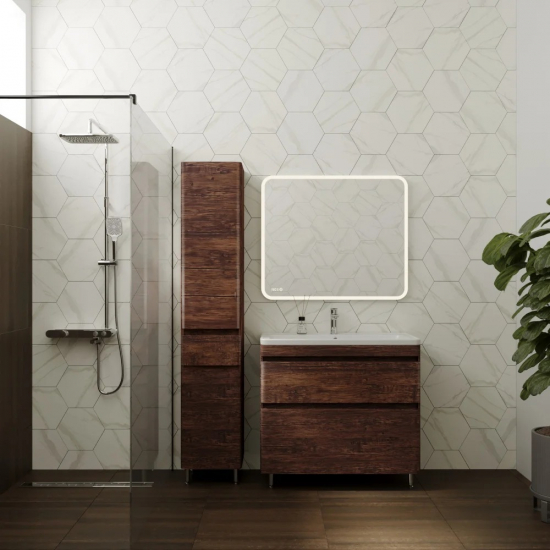 Тумба с раковиной STYLE LINE Атлантика 90 Люкс Plus, напольная,старое дерево