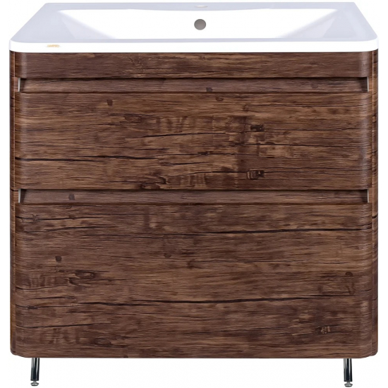 Тумба с раковиной STYLE LINE Атлантика 90 Люкс Plus, напольная,старое дерево