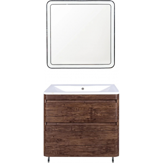 Тумба с раковиной STYLE LINE Атлантика 90 Люкс Plus, напольная,старое дерево