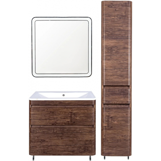 Тумба с раковиной STYLE LINE Атлантика 90 Люкс Plus, напольная,старое дерево