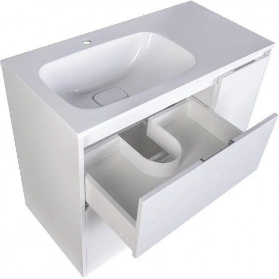 Тумба с раковиной STYLE LINE Барселона 90 Люкс Plus L, с бельевой корзиной