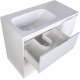 Тумба с раковиной STYLE LINE Барселона 90 Люкс Plus L, с бельевой корзиной