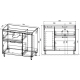 Тумба с раковиной STYLE LINE Барселона 90 Люкс Plus L, с бельевой корзиной