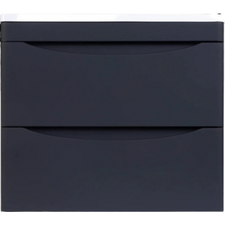 Тумба с раковиной STYLE LINE Бергамо Мини 60 Люкс Plus подвесная, антискрейтч черная