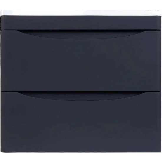 Тумба с раковиной STYLE LINE Бергамо Мини 60 Люкс Plus подвесная, антискрейтч черная