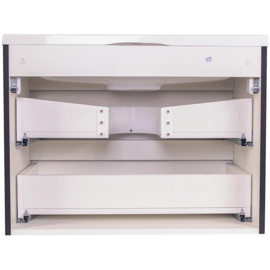 Тумба с раковиной STYLE LINE Бергамо Мини 70 Люкс Plus подвесная, антискрейтч черная