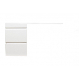 Тумба с раковиной STYLE LINE Даллас 100 Люкс Plus L подвесная, белая, 2 ящика