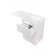 Тумба с раковиной STYLE LINE Даллас 110 Люкс Plus R напольная, белая, 2 ящика