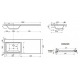 Тумба с раковиной STYLE LINE Даллас 120 Люкс Plus L напольная, белая, 3 ящика