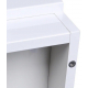 Тумба с раковиной STYLE LINE Даллас 140 Люкс Plus L напольная, белая, 2 ящика