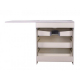 Тумба с раковиной STYLE LINE Даллас 140 Люкс Plus L напольная, белая, 3 ящика