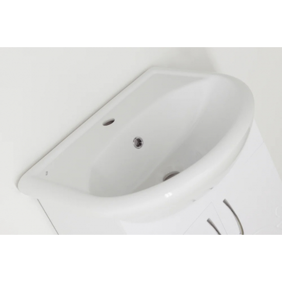 Тумба с раковиной STYLE LINE Эко Фьюжн №9 55 белая