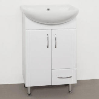 Тумба с раковиной STYLE LINE Эко Стандарт №10 50 белая