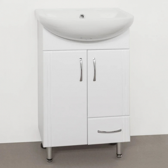 Тумба с раковиной STYLE LINE Эко Стандарт №10 50 белая