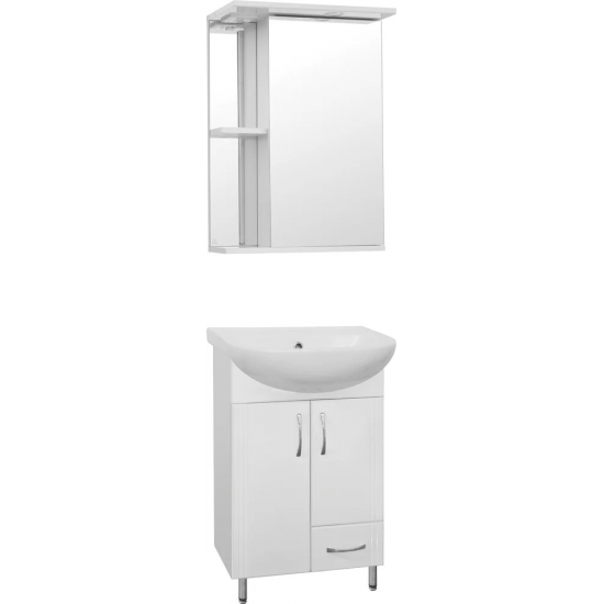 Тумба с раковиной STYLE LINE Эко Стандарт №10 50 белая