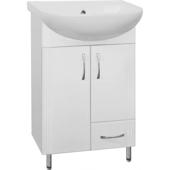 Тумба с раковиной STYLE LINE Эко Стандарт №10 50 белая