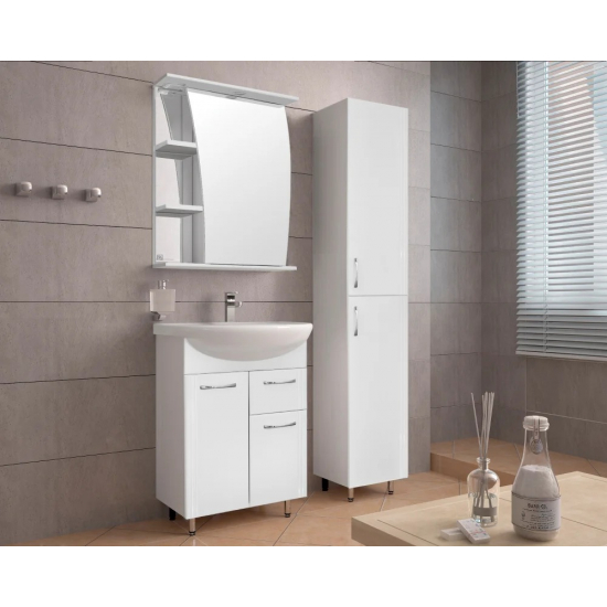 Тумба с раковиной STYLE LINE Эко Стандарт №11 61 белая