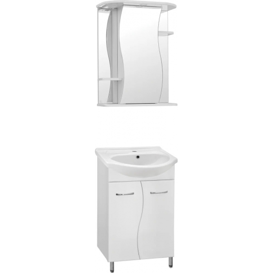 Тумба с раковиной STYLE LINE Эко Стандарт №12 55 белая