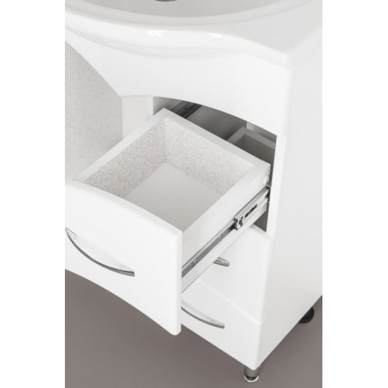 Тумба с раковиной STYLE LINE Эко Стандарт №22 65 белая