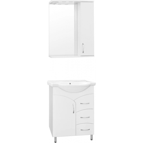 Тумба с раковиной STYLE LINE Эко Стандарт №22 65 белая