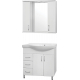Тумба с раковиной STYLE LINE Эко Стандарт №25 82 белая, левая